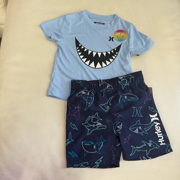 Hurley cute shark boy short active top set 8000 - Picture 6 of 6